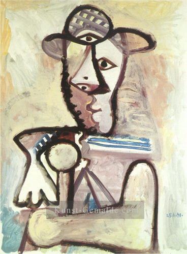 Büste des Mannes 3 1971 Kubismus Pablo Picasso Ölgemälde